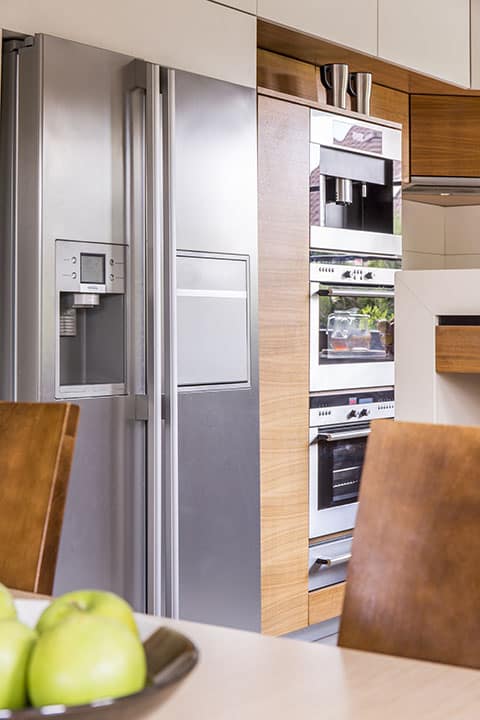 refrigerator and kitchen appliances